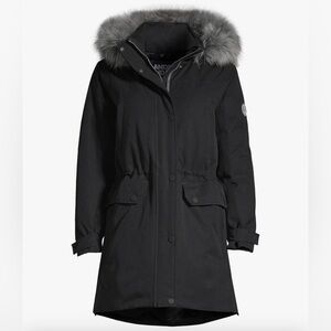 Lands’ End Expedition Down Parka Waterproof Winter Coat Hooded Women’s Small 6-8